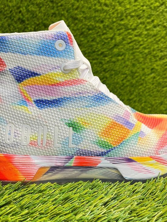 NOBULL Shoes - Nobull SF Trainer+ Pride Collection Womens Size 6 White Running Shoes Sneakers